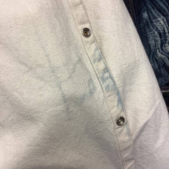 Vintage Dion of Texas Mens XXL Canvas Long Western Duster Jacket Beige Brown USA - Picture 7 of 7